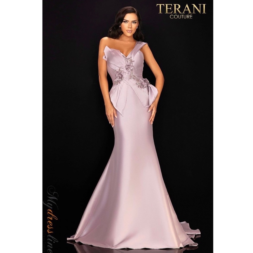 Terrani Couture Gown Mauve One Shoulder 2011M2160